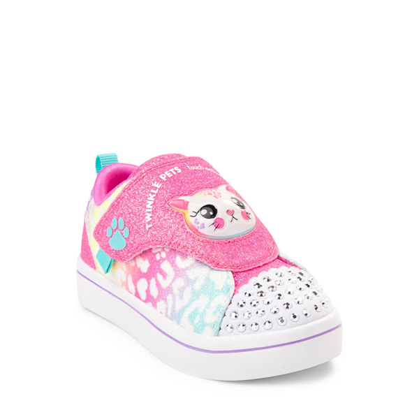 alternate view Skechers Twi-Lites Twinkle Pets Glitter Cat Sneaker - Toddler / Little Kid - PinkALT5