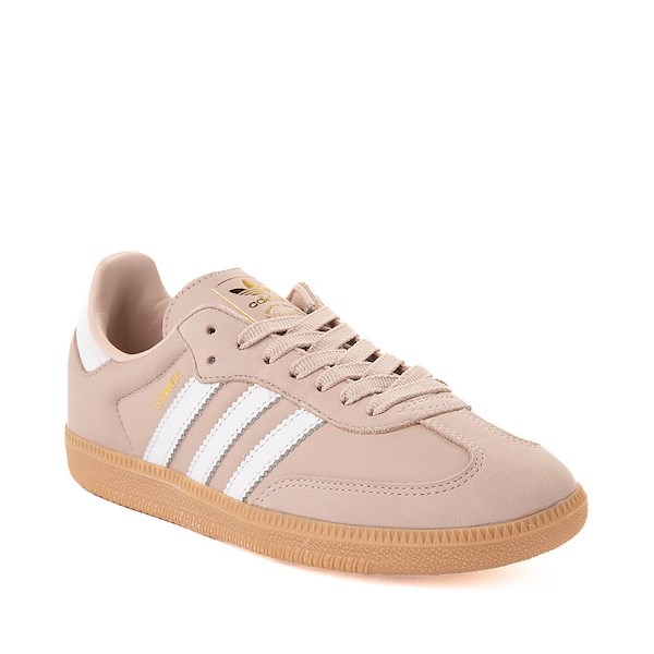 Womens adidas Samba OG Athletic Shoe Wonder Taupe White