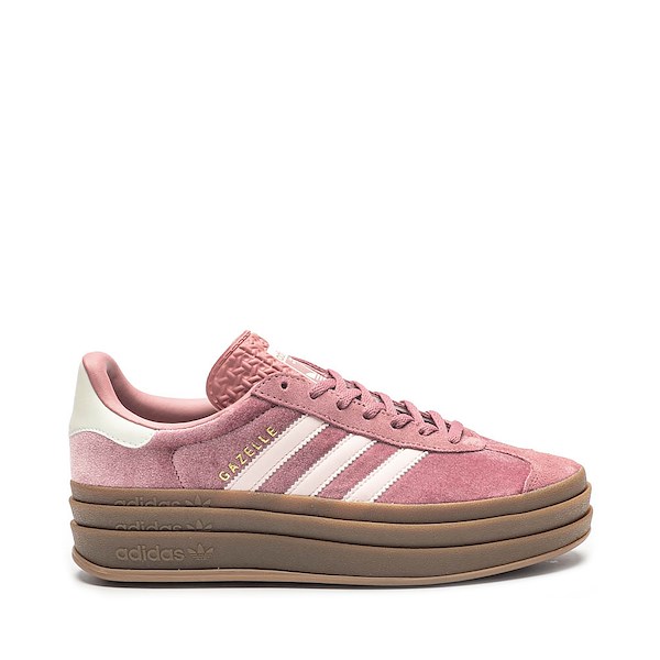 Womens adidas Gazelle Bold Athletic Shoe - Preloved Crimson / Sandy Pink / Off White / Gum