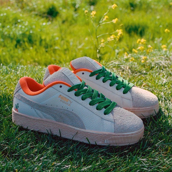 PUMA x Carrots Suede XL Athletic Shoe - Warm White / Rickie Orange