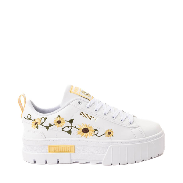 PUMA Mayze Embroidery Athletic Shoe - White