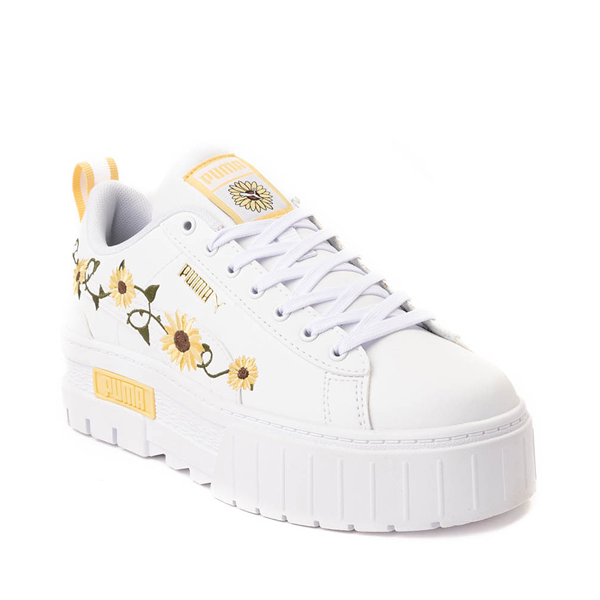 PUMA Mayze Embroidery Athletic Shoe - White | Journeys