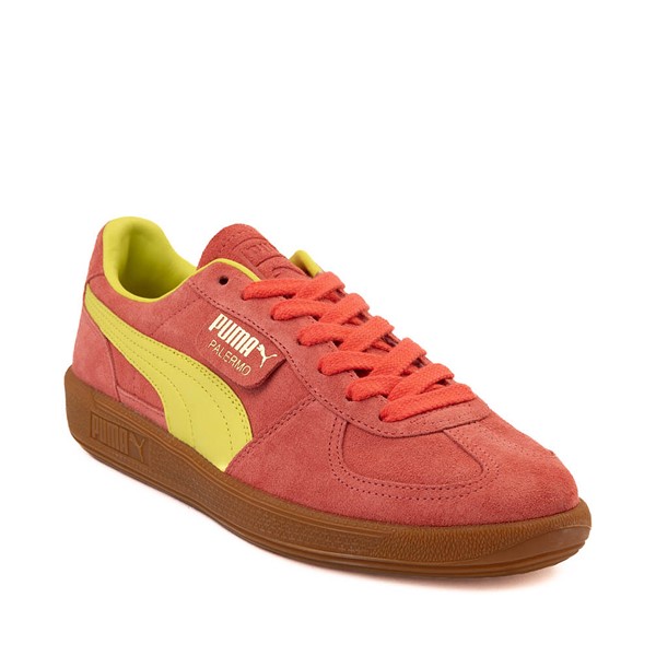 Womens PUMA Palermo Athletic Shoe - Salmon / Lime Sheen / Gum