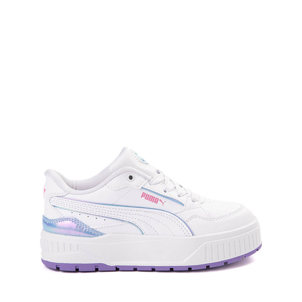 PUMA Karmen II IDOL Bouncy Sky Sneaker - Little Kid / Big Kid - White / Lavender Alert