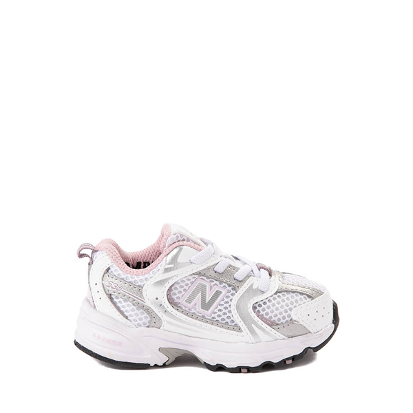 New Balance 530 Athletic Shoe - Baby / Toddler - White / Mid-Century Pink