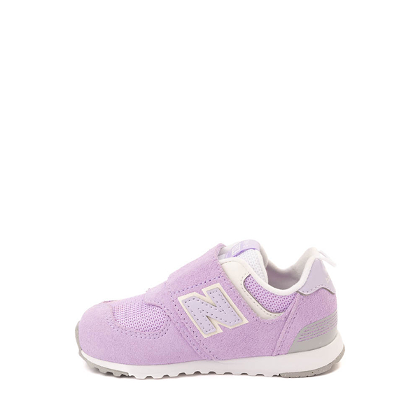 New Balance 574 NEW-B Hook & Loop Athletic Shoe - Baby / Toddler - Lilac / Lavender