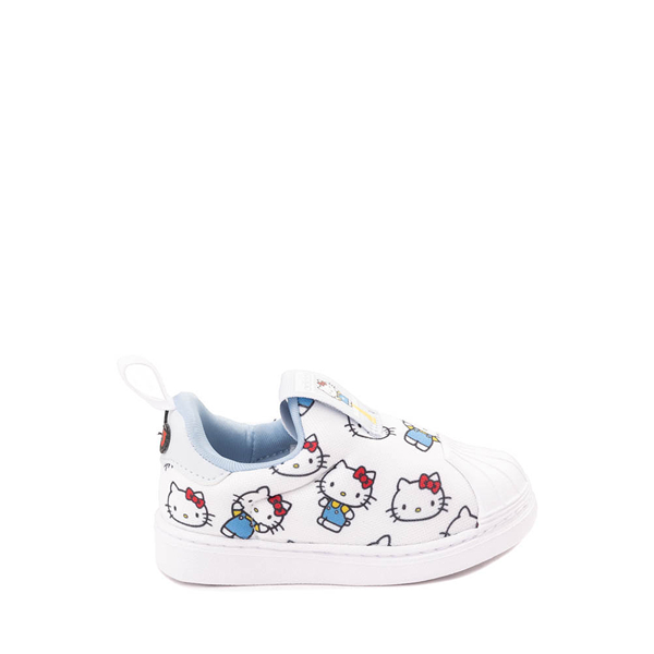 adidas Originals x Hello Kitty&reg; Superstar 360 Athletic Shoe - Baby / Toddler - Cloud White / Halo Blue / Glow Blue