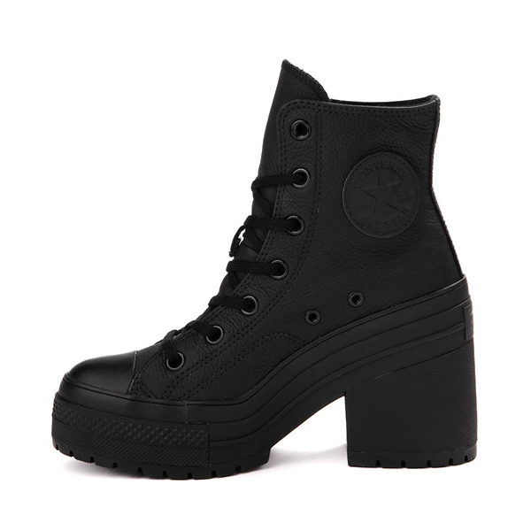 Womens Converse Chuck 70 De Luxe Heel Leather Shoe - Black