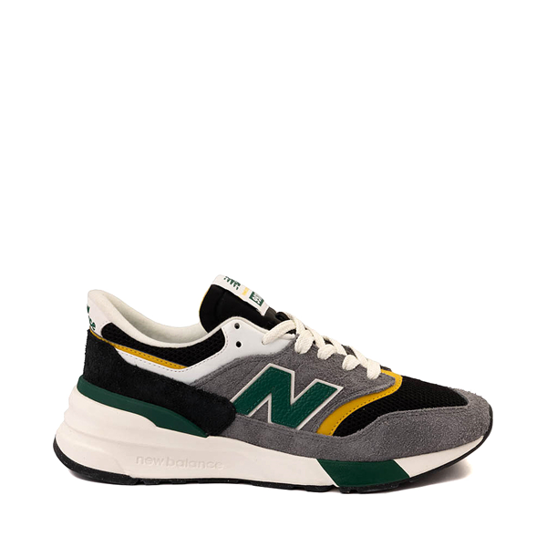 Mens New Balance 997R Athletic Shoe Black Green Yellow Journeys