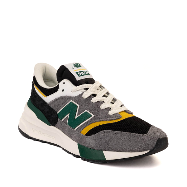 Mens New Balance 997R Athletic Shoe - Black / Green / Yellow