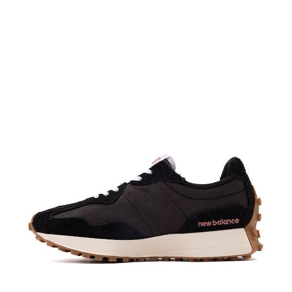 Womens New Balance 327 Athletic Shoe - Black / White / Mineral Red