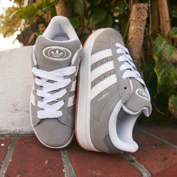 alternate view adidas Campus '00s Athletic Shoe - Little Kid - Grey / White / GumHERO