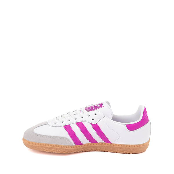 adidas Samba OG Athletic Shoe - Little Kid - Cloud White / Purple Burst
