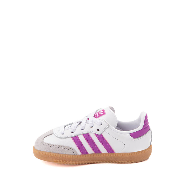 adidas Samba OG Athletic Shoe - Baby / Toddler - White / Purple Burst