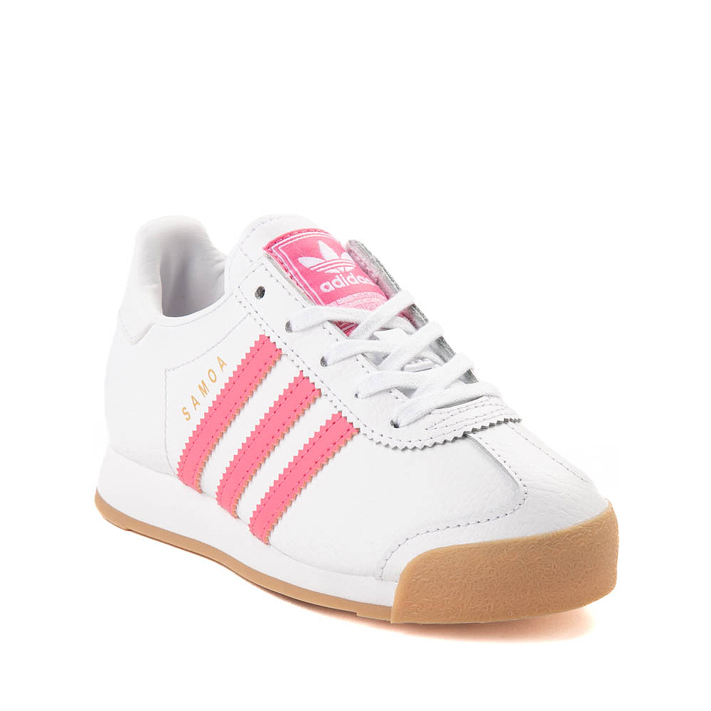 adidas Samoa Athletic Shoe Little Kid White Pink Fusion Gum Journeys