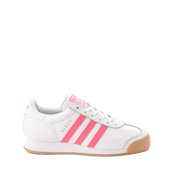 adidas Samoa Athletic Shoe - Big Kid - White / Pink Fusion / Gum