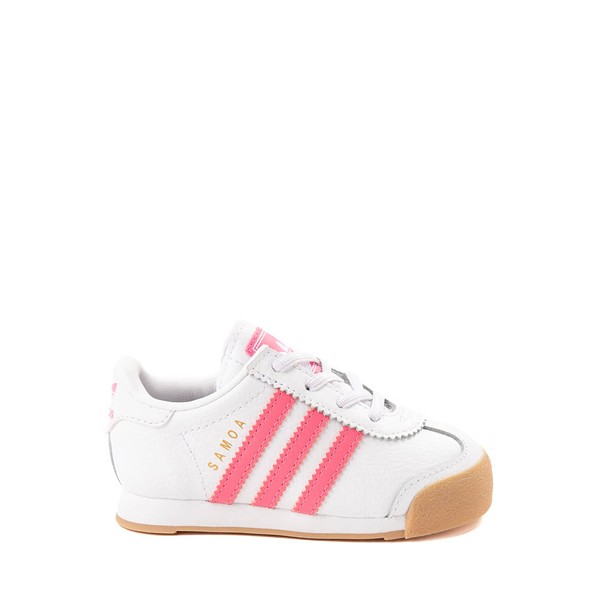 adidas Samoa Athletic Shoe - Baby / Toddler - White / Pink Fusion / Gum