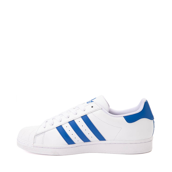 Mens adidas Superstar Athletic Shoe - Cloud White / Blue | Journeys