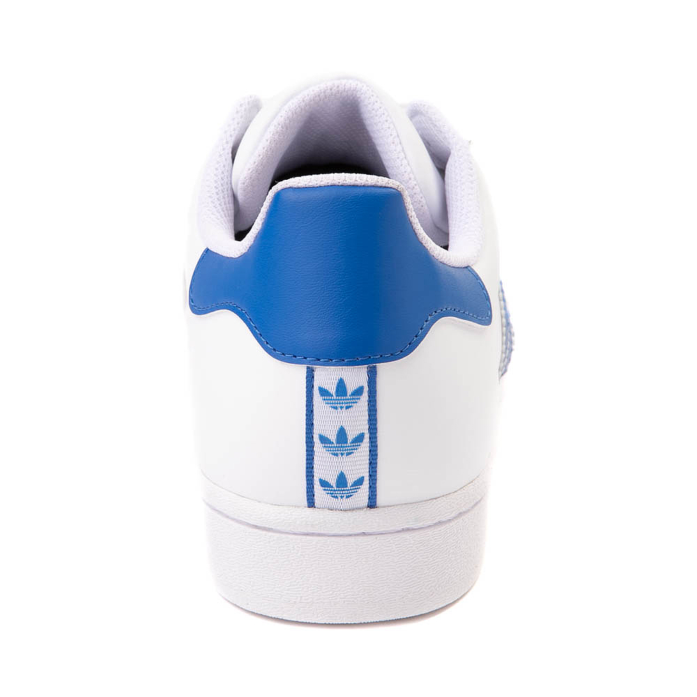 Mens adidas Superstar Athletic Shoe - Cloud White / Blue | Journeys