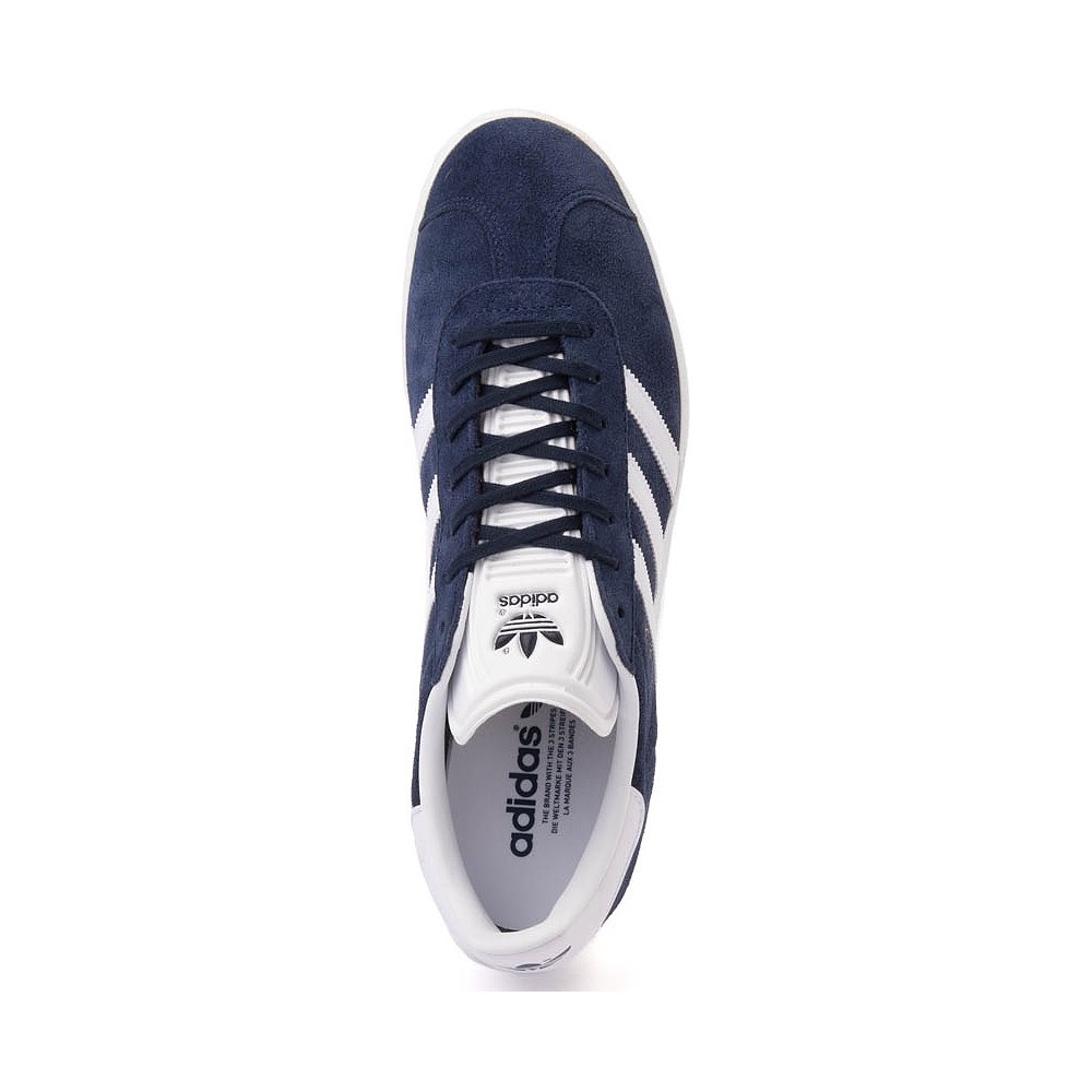 ★ Adidas ★ Gazelle White Collegiate Navy adidas Gazelle Athletic Shoe - Collegiate Navy / White