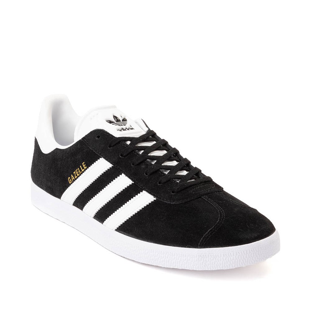 Mens adidas Gazelle Athletic Shoe - Black / White | Journeys