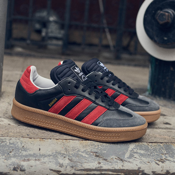 adidas Samba XLG Athletic Shoe - Core Black / Better Scarlet Gum