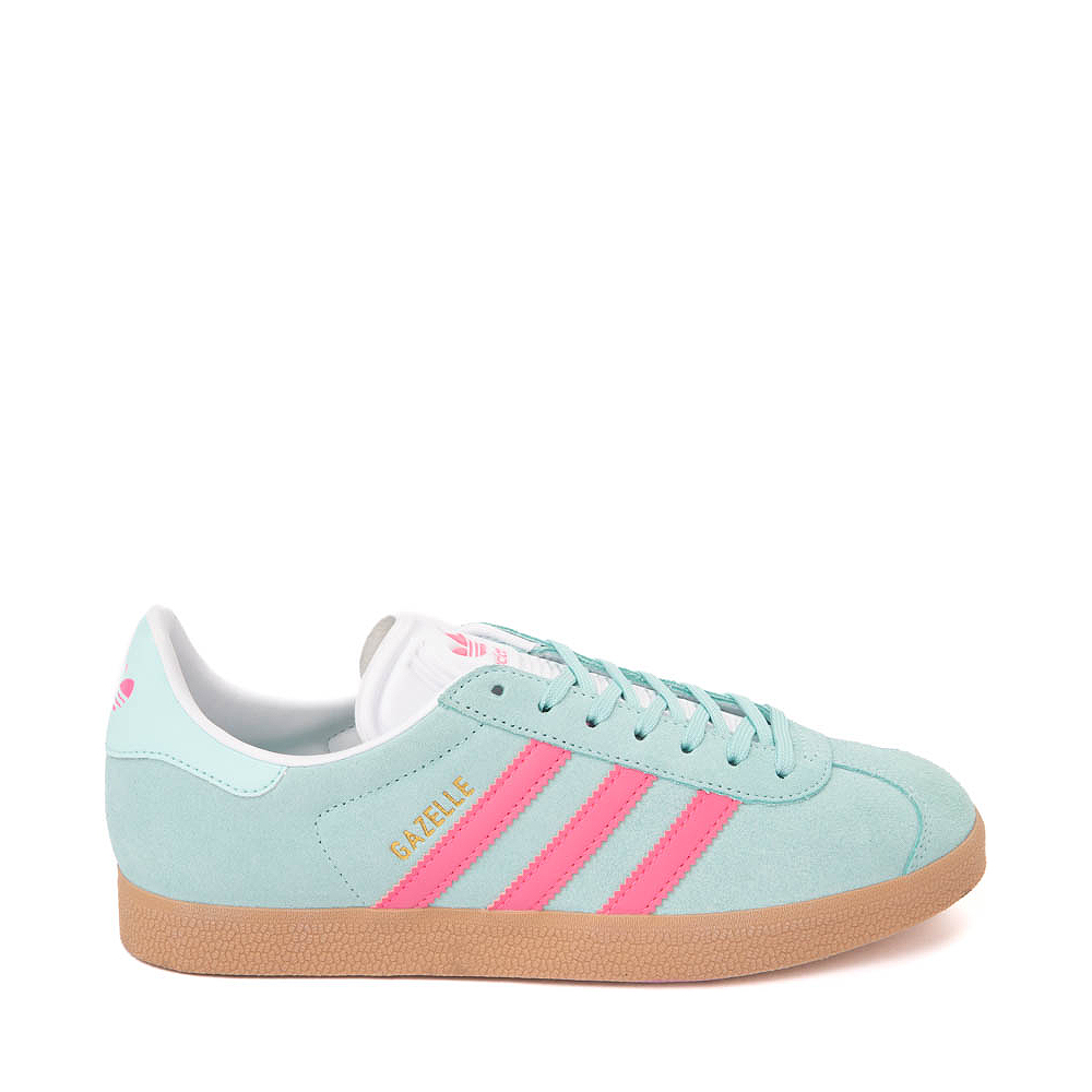 Womens adidas Gazelle Athletic Shoe - Semi Flash Aqua / Lucid Pink ...