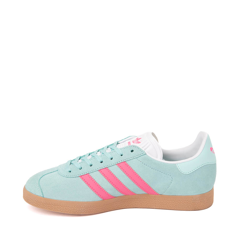 Womens adidas Gazelle Athletic Shoe - Semi Flash Aqua / Lucid Pink ...