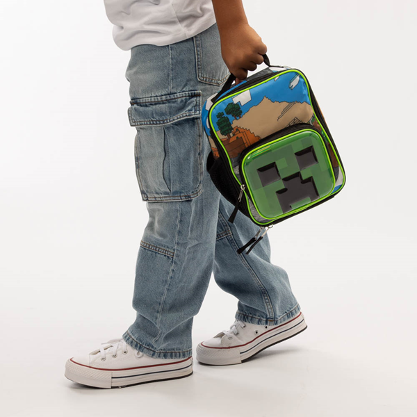 alternate view Minecraft Lunch Tote - GreenALT1BKIDZ