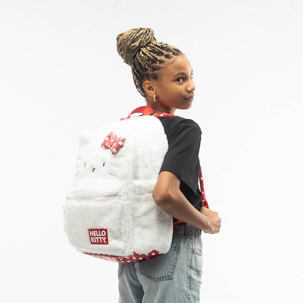 alternate view Hello Kitty® Fur Backpack - WhiteALT1BKIDZ