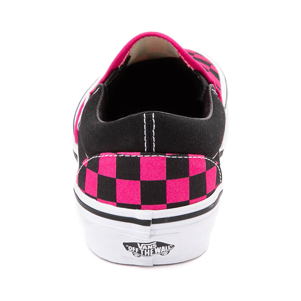alternate view Vans Slip-On Checkerboard Skate Shoe - Pink / BlackALT4