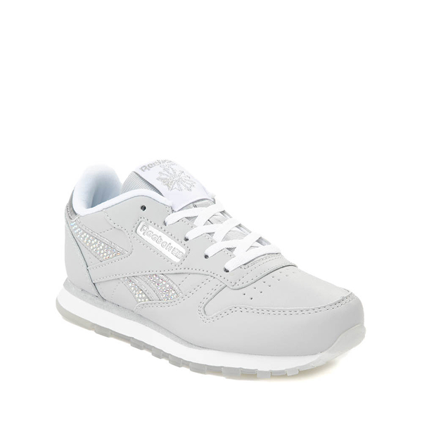 alternate view Reebok Classic Jewel Athletic Shoe - Little Kid - White / Silver / MoonALT5