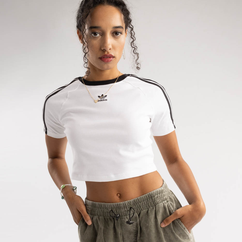 3 stripes tee womens best sale