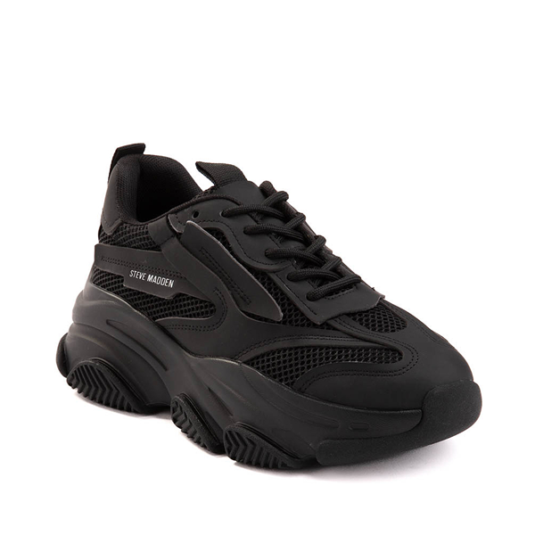 Womens Steve Madden Possession Platform Sneaker - Black Monochrome ...