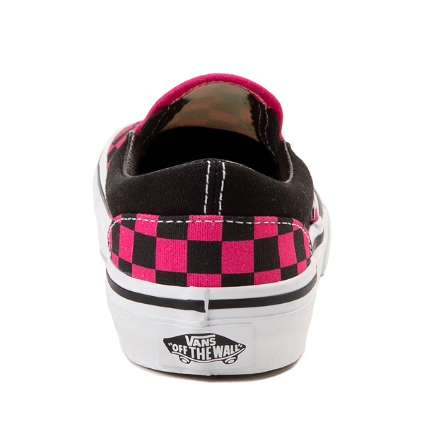 Vans Slip On Checkerboard Skate Shoe Little Kid Black Pink Journeys