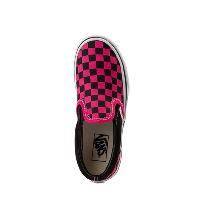 Black vans with pink checkered hotsell