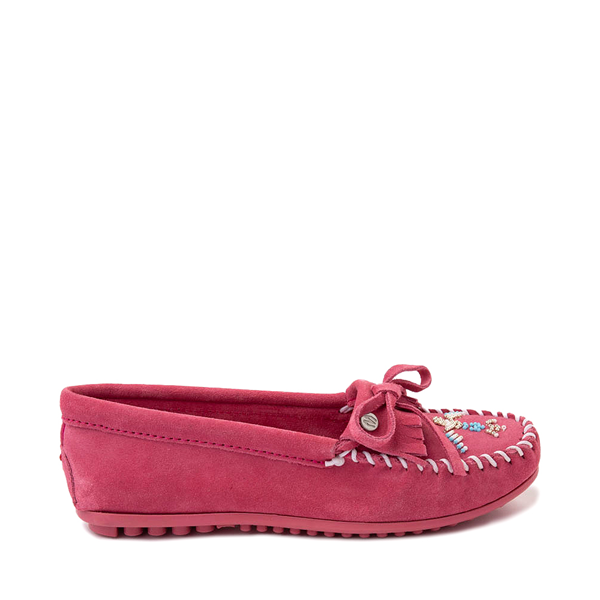 Womens Minnetonka Thunderbird &quot;Animikii&quot; Hardsole Moccasin - Pink