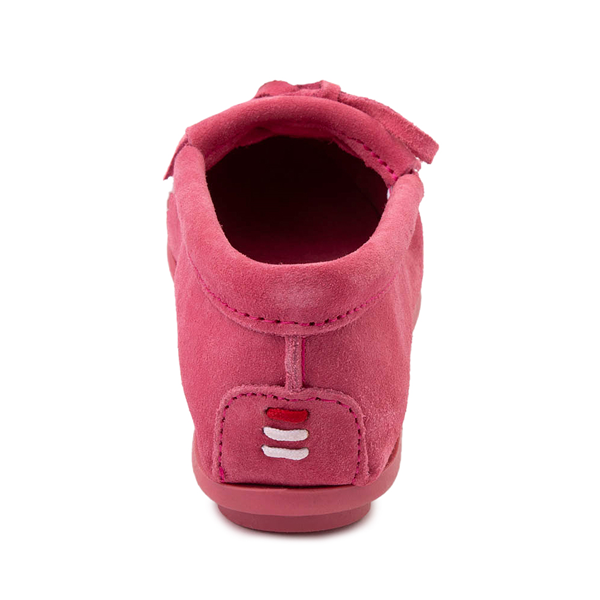 alternate view Womens Minnetonka Thunderbird "Animikii" Hardsole Moccasin - PinkALT4