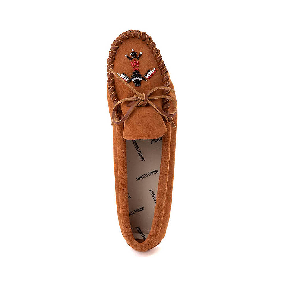 Mens Minnetonka Thunderbird Animikii Softsole Moccasin Brown Journeys