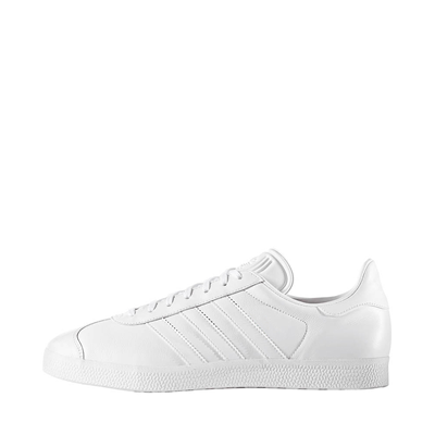mens adidas gazelle white leather trainers