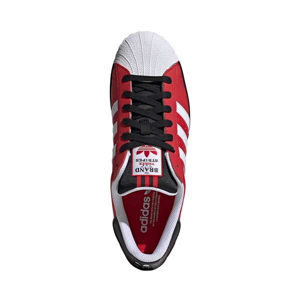 alternate view Mens adidas Superstar Athletic Shoe - Better Scarlet / Cloud White / CharcoalALT2