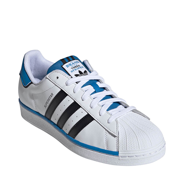 blue adidas superstar shoes