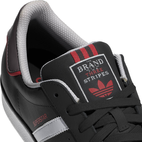 Charcoal Athletic Shoe | / adidas Mens Journeys - Superstar Black White Core / Cloud