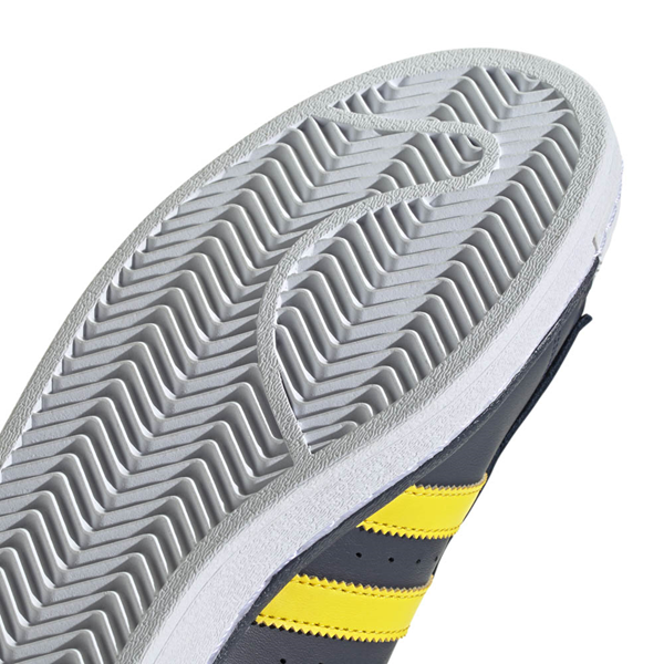 alternate view Mens adidas Superstar Athletic Shoe - Night Indigo / Yellow / WhiteALT3B