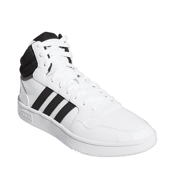 Mens adidas Hoops 3.0 Mid Classic Vintage Athletic Shoe - Cloud White ...
