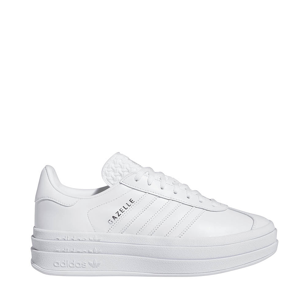 Womens adidas Gazelle Bold Athletic Shoe - White Monochrome