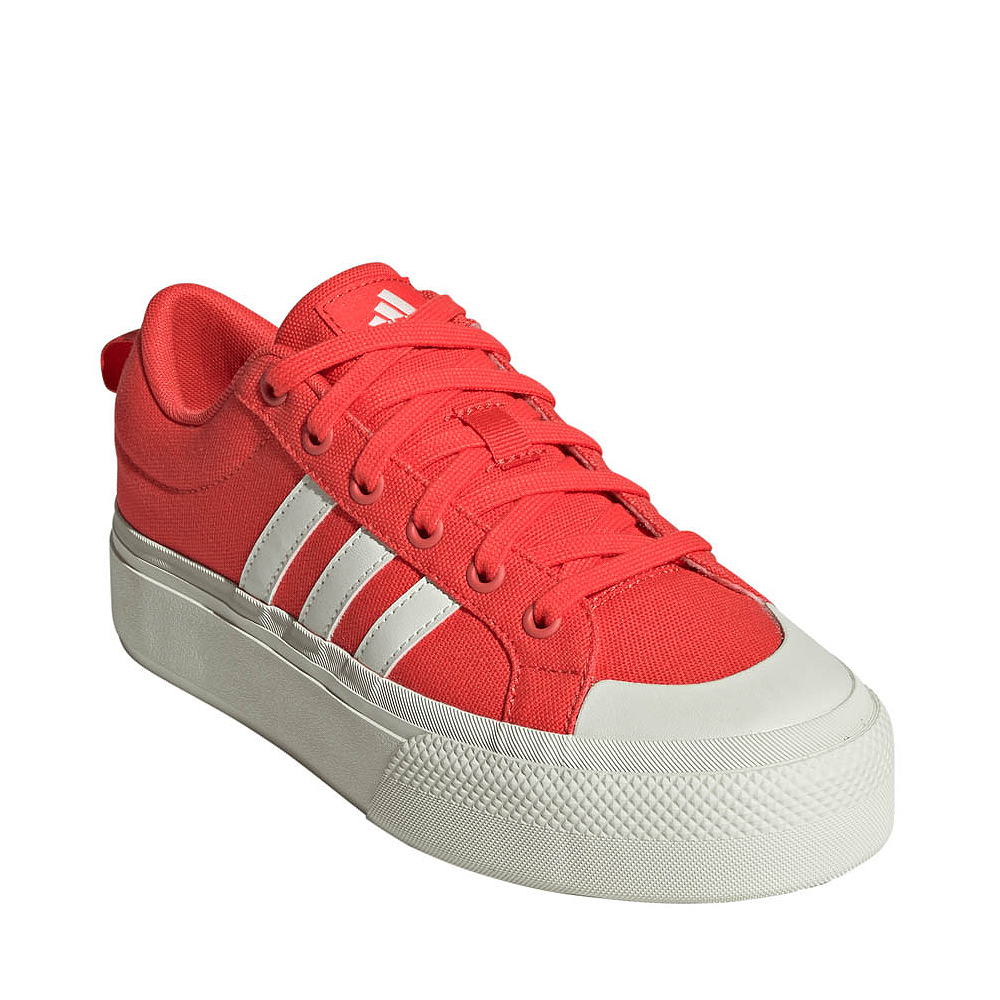 Womens adidas Bravada 2.0 Platform Athletic Shoe Bright Red / Ivory