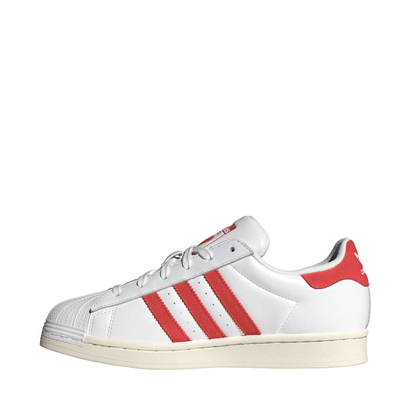 Womens adidas Superstar Athletic Shoe - Cloud White / Bright Red Wonder Clay