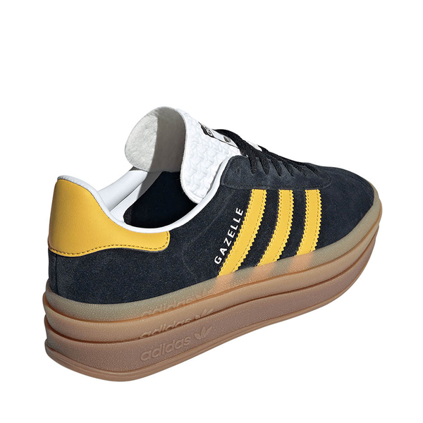 alternate view Womens adidas Gazelle Bold Athletic Shoe - Core Black / Gold / WhiteALT4