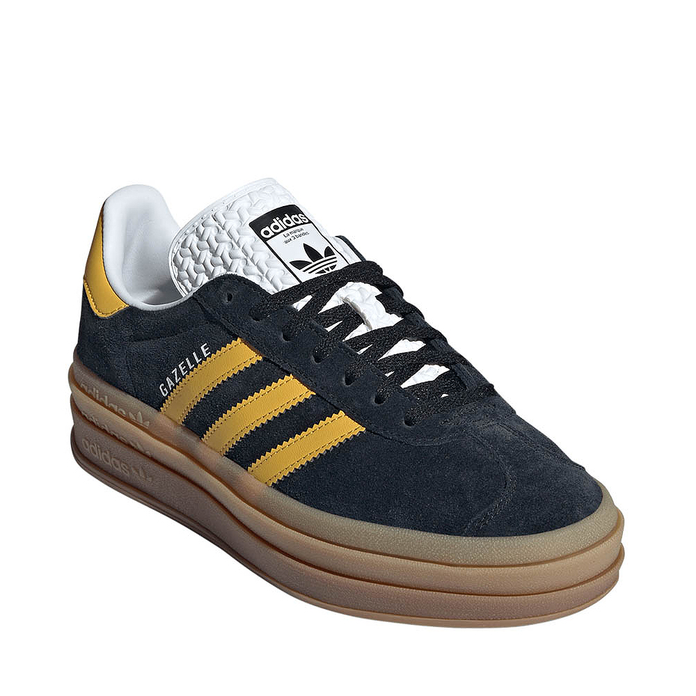 Womens adidas Gazelle Bold Athletic Shoe - Core Black / Gold / White ...